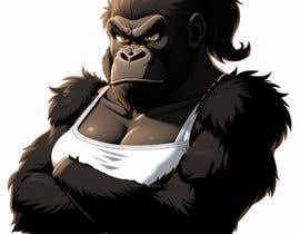 Nro 98 kilpailuun Grumpy cartoon female gorilla crossing arms käyttäjältä aiconductor
