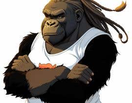 Nro 103 kilpailuun Grumpy cartoon female gorilla crossing arms käyttäjältä aiconductor
