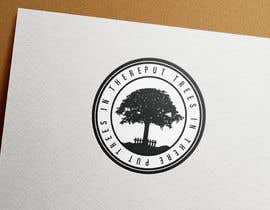 #30 para create a round logo with trees black and white de rdxzayn052