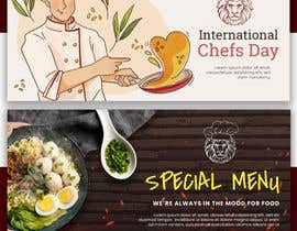 #46 untuk Banner for a Caribbean style chef/cuisine  Jamaican. Used for events oleh Hafizwaqas1922