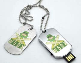 #67 untuk LOGO-FOR USB FLASH DRIVE/DOG TAG- to include &quot;W 5 D X&quot; a PEPE frog, Volcano, and Crossed Swords oleh nabilfahd