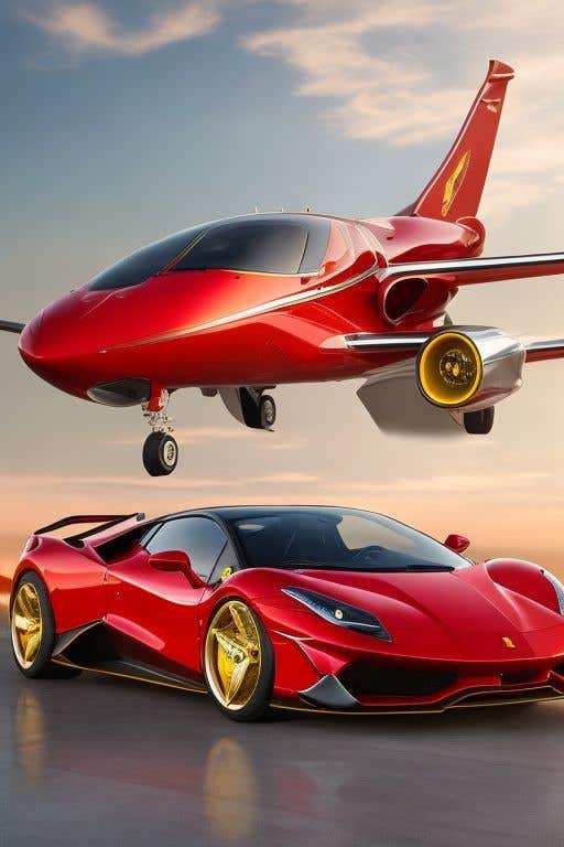 Proposition n°28 du concours                                                 Design exterior of private jet to look like a supercar
                                            