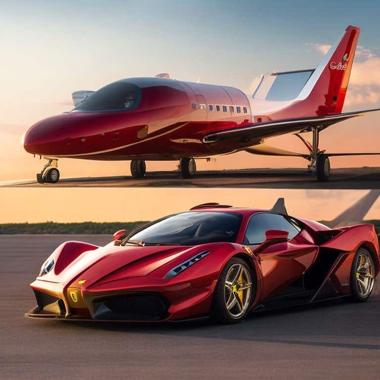 Proposition n°35 du concours                                                 Design exterior of private jet to look like a supercar
                                            