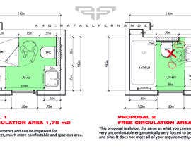 nº 61 pour Small bathroom design - 25/09/2023 09:24 EDT par arqfernandezr 