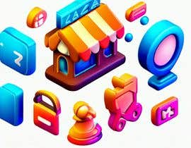 #9 for Design 3D Ecommerce Icons (similar to Lazada icons) by rehanzafar018