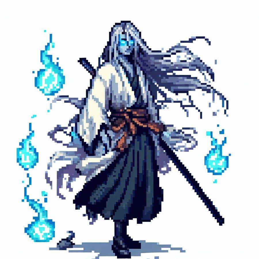 Contest Entry #1 for                                                 Pixel art concept pieces for an Eastern-themed metroidvania
                                            