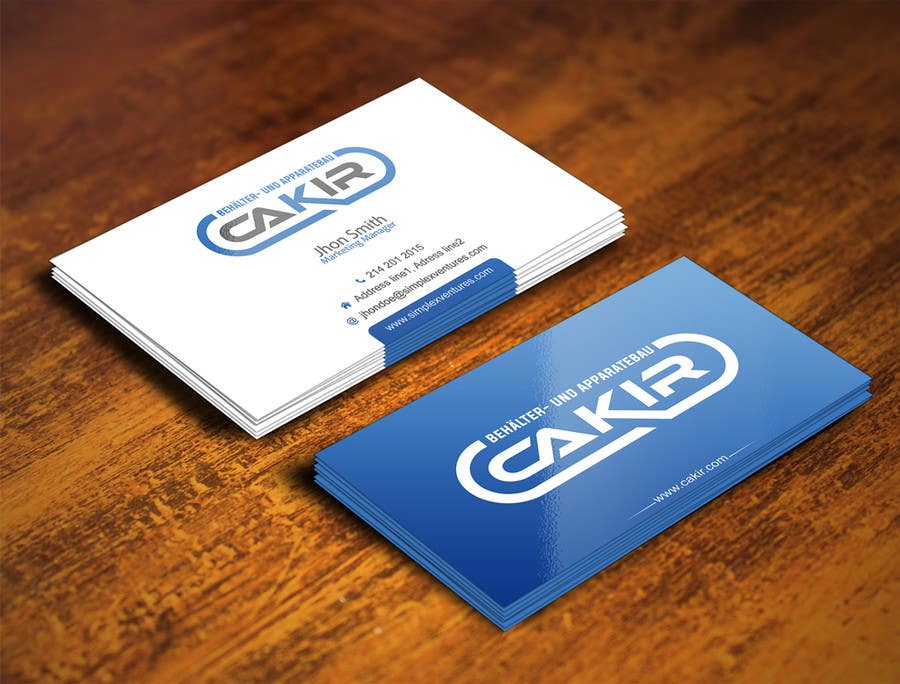 Inscrição nº 17 do Concurso para                                                 Design of a Businesscard and a letterhead for the Company CAKIR
                                            