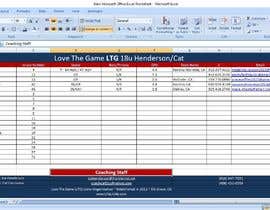Nro 12 kilpailuun I Need a Team Sheet Duplicated in MS Excel käyttäjältä nazmulhaque8657