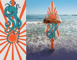 #319 untuk Octopus and Rising Sun Illustration oleh djouherabdou