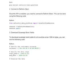 #1 cho Teaching me how to download Refinitiv Eikon data using python 1 hr bởi Veershetty023