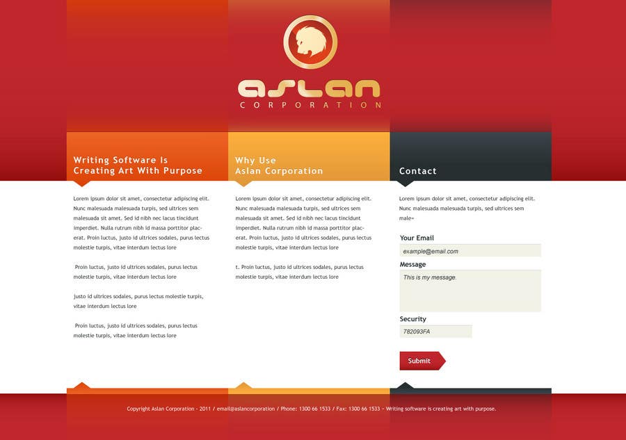 Contest Entry #36 for                                                 Graphic Design for Aslan Corporation
                                            