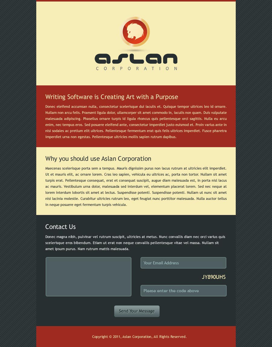 Contest Entry #9 for                                                 Graphic Design for Aslan Corporation
                                            