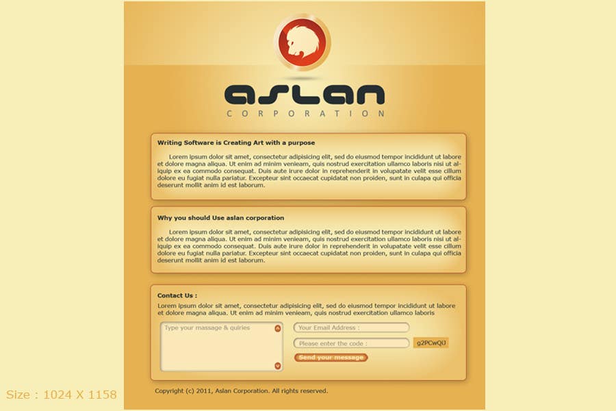 Contest Entry #13 for                                                 Graphic Design for Aslan Corporation
                                            