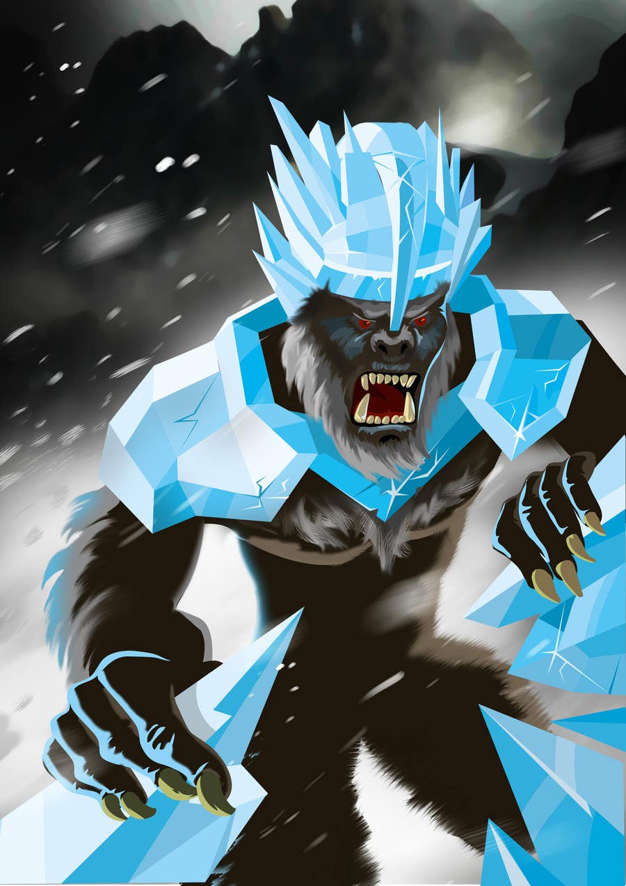Tävlingsbidrag #4 för                                                 Create a Yeti Monster wearing Ice Armor
                                            