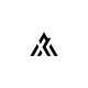 Minimalist Triangle Logo Design for AKX