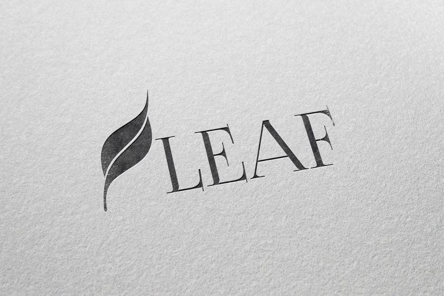 Konkurrenceindlæg #91 for                                                 Design a Font Logo for Leaf
                                            