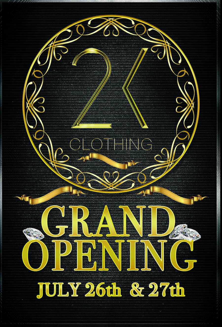 Penyertaan Peraduan #55 untuk                                                 Design a Flyer for grand opening of clothing store
                                            