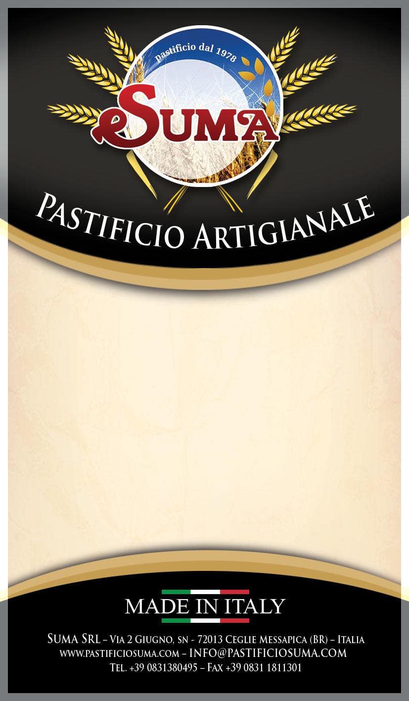 Penyertaan Peraduan #15 untuk                                                 Label for pasta - Etichetta per pasta
                                            