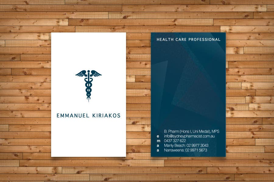 Contest Entry #134 for                                                 Business Card Design for retail pharmacist based in Sydney, Australia
                                            