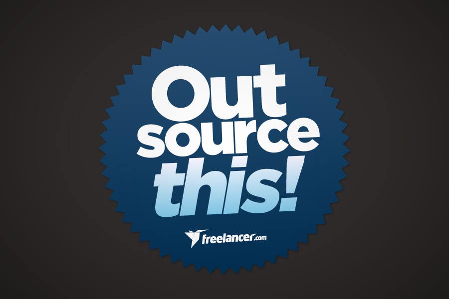 Penyertaan Peraduan #301 untuk                                                 Logo Design for Want a sticker designed for Freelancer.com "Outsource this!"
                                            