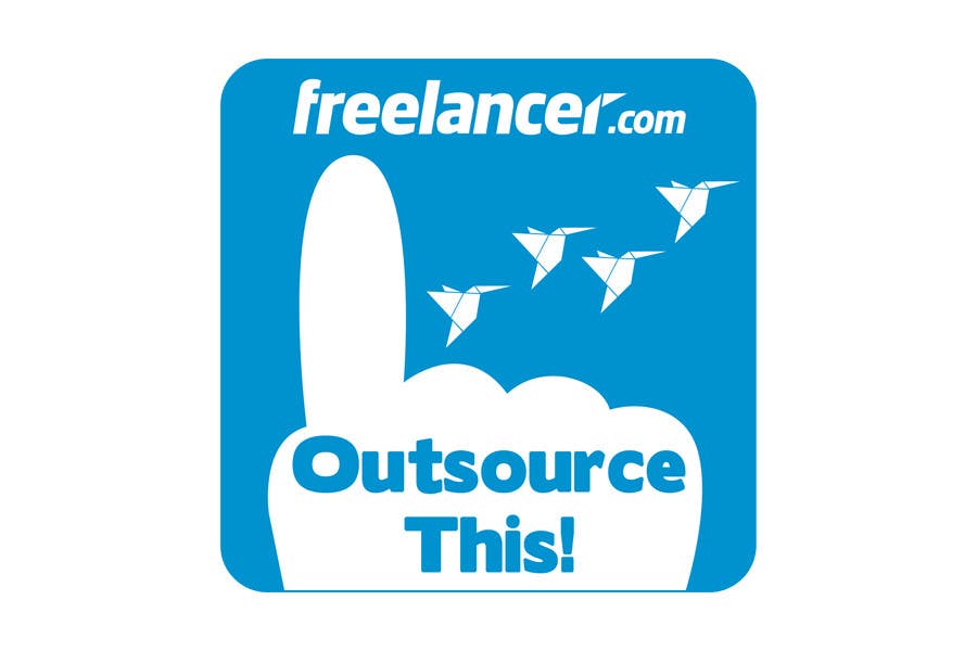 Intrarea #201 pentru concursul „                                                Logo Design for Want a sticker designed for Freelancer.com "Outsource this!"
                                            ”