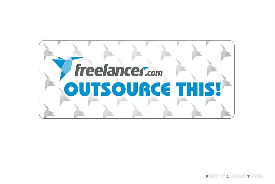 Penyertaan Peraduan #93 untuk                                                 Logo Design for Want a sticker designed for Freelancer.com "Outsource this!"
                                            