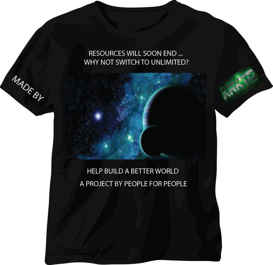 Wettbewerbs Eintrag #2553 für                                                 Earthlings: ARKYD Space Telescope Needs Your T-Shirt Design!
                                            