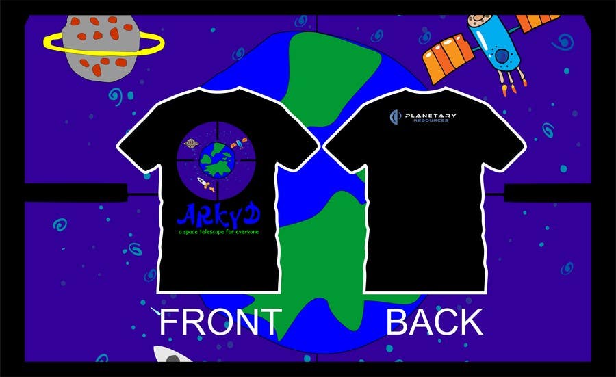 Participación en el concurso Nro.617 para                                                 Earthlings: ARKYD Space Telescope Needs Your T-Shirt Design!
                                            