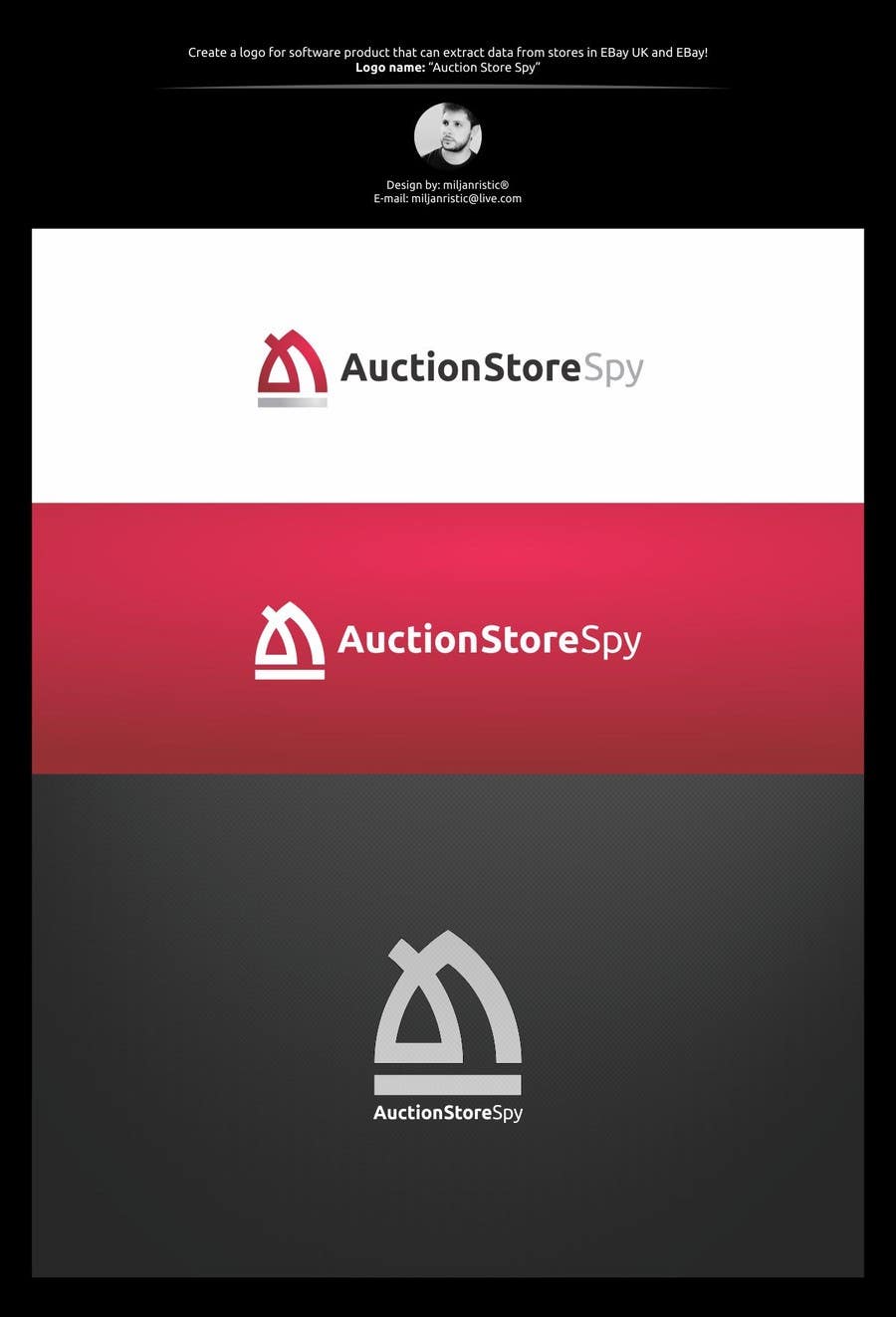 Kilpailutyö #4 kilpailussa                                                 Logo for Auction Store Spy
                                            