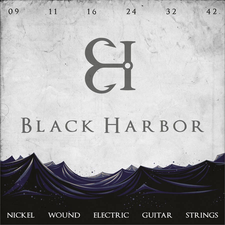 Penyertaan Peraduan #110 untuk                                                 Design a Logo for a Guitar Strings company called Black Harbor.
                                            