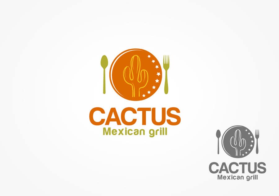 Penyertaan Peraduan #163 untuk                                                 LOGO design for "Cactus" a fast food Mexican  grill !
                                            