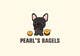 Ảnh thumbnail bài tham dự cuộc thi #6 cho                                                     French Bulldog -- "Pearl's Bagels" bagel company logo
                                                