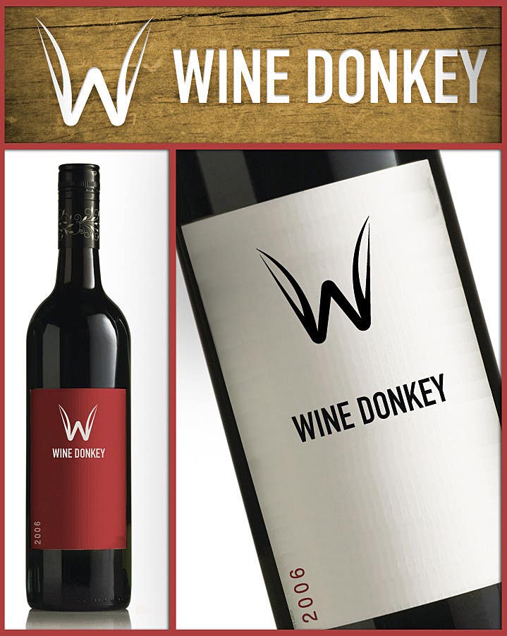 Natečajni vnos #555 za                                                 Logo Design for Wine Donkey
                                            