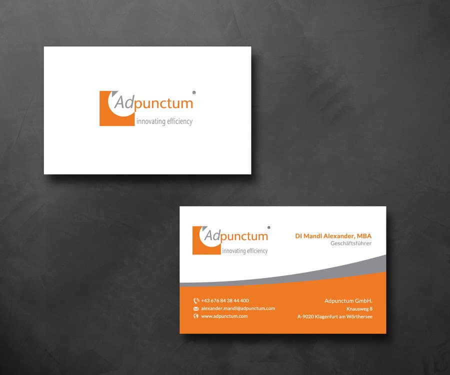 Penyertaan Peraduan #27 untuk                                                 Design some Business Cards for Adpunctum GmbH
                                            