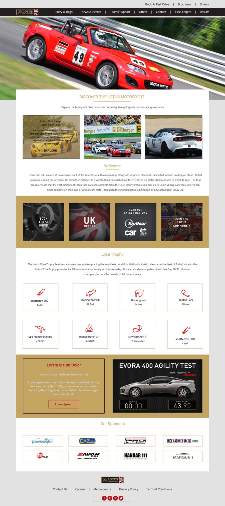 Penyertaan Peraduan #20 untuk                                                 Design a Website for Car Racing Team
                                            