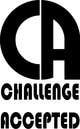 Imej kecil Penyertaan Peraduan #23 untuk                                                     Design a Logo for CHALLENGE ACCEPTED
                                                