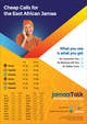 Kandidatura #12 miniaturë për                                                     JamaaTalk International Calling Card Website & Poster Design
                                                