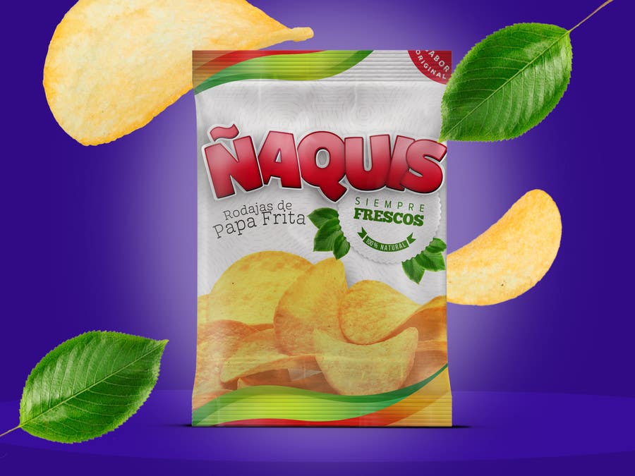 Bài tham dự cuộc thi #28 cho                                                 Print & Packaging Design for Snacks and logo for Ñaquis Snacks
                                            