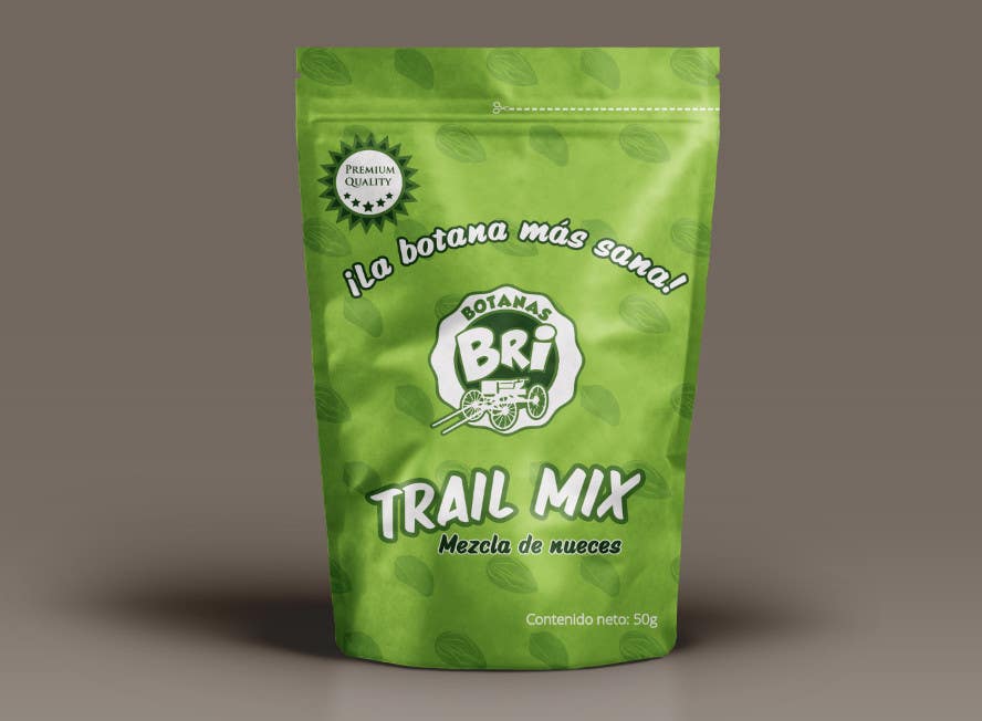 Penyertaan Peraduan #6 untuk                                                 Empaque de bolsa Trail Mix
                                            