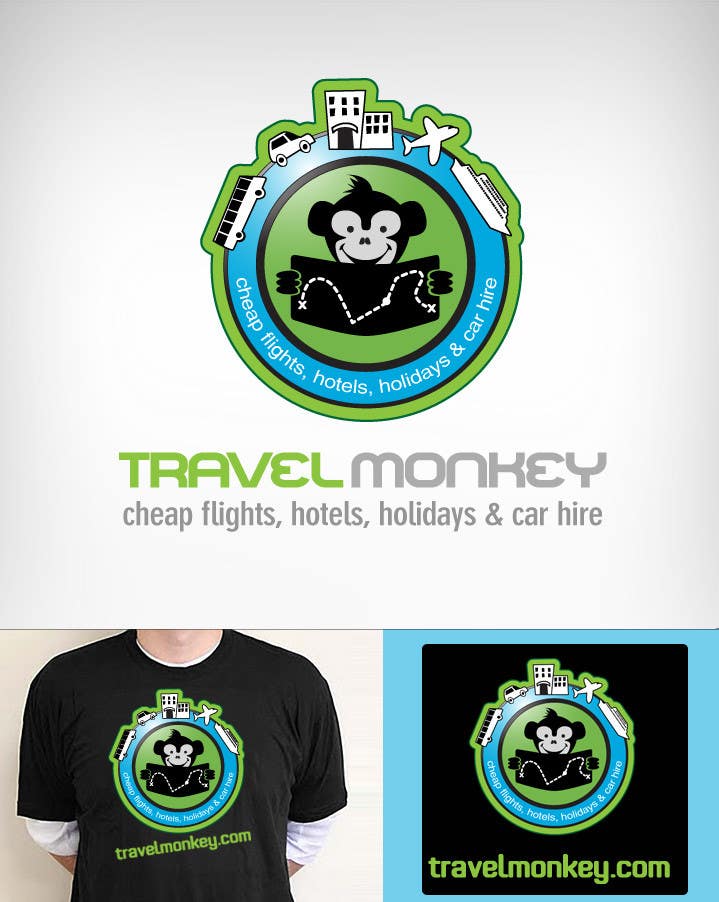Natečajni vnos #261 za                                                 Logo Design for travelmonkey
                                            