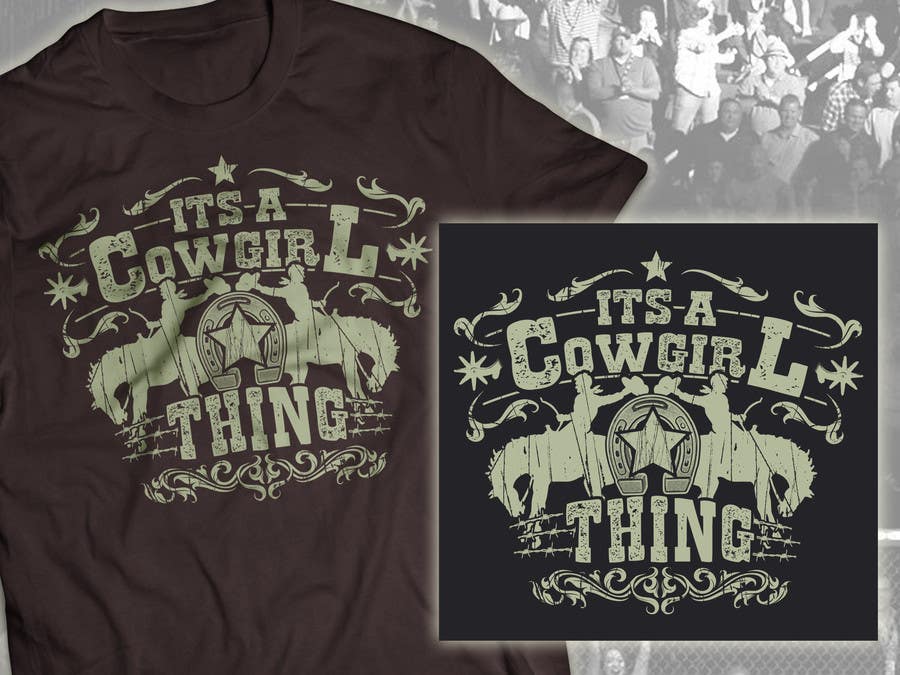 Penyertaan Peraduan #19 untuk                                                 Design a T-Shirt for Cowgirl Grunge design
                                            