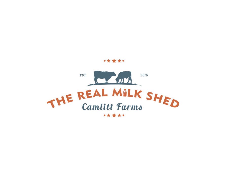 Penyertaan Peraduan #36 untuk                                                 Design a Logo for Camlitt Farms - The Real Milk Shed
                                            
