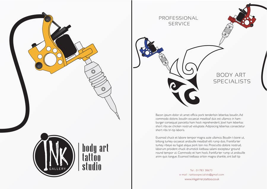 Contest Entry #2 for                                                 Design a Flyer for Ink Gallery
                                            