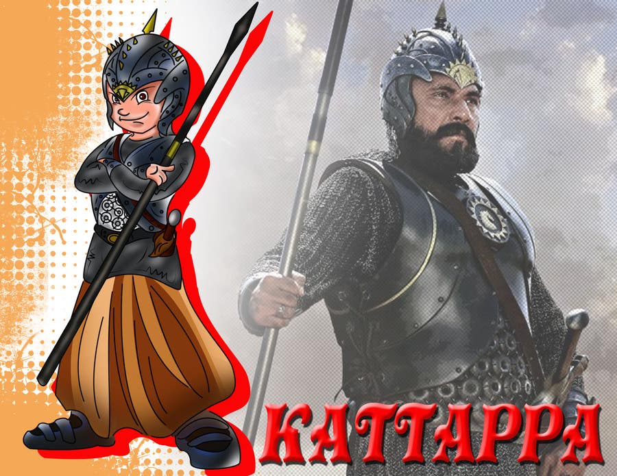Penyertaan Peraduan #16 untuk                                                 Design a character of Kattappa (warrier in Movie bahubali)
                                            