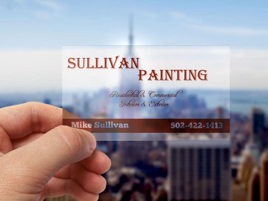 Příspěvek č. 67 do soutěže                                                 SullivanPainting  Business Cards
                                            