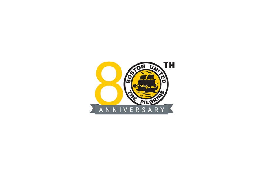 Kilpailutyö #2 kilpailussa                                                 Design a Logo for Boston United Football Club's 80th Anniversary
                                            