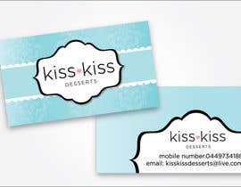 #220 para Business Card Design for Kiss Kiss Desserts de jennfeaster