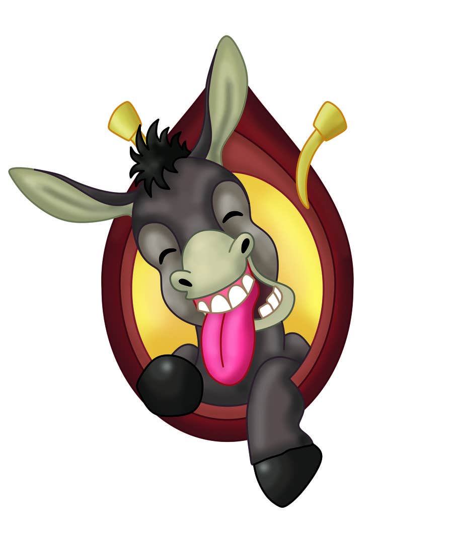 Bài tham dự cuộc thi #38 cho                                                 Party Donkey-Mascot Logo
                                            