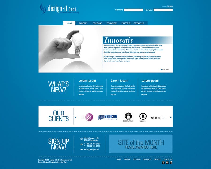 Wettbewerbs Eintrag #7 für                                                 Website Design for .design-it GmbH - software.internet.consulting
                                            