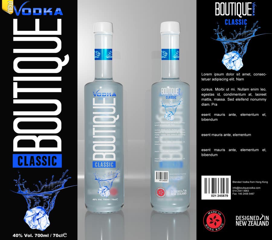 Proposition n°402 du concours                                                 Design a Logo for boutique vodak logo and bottle design
                                            